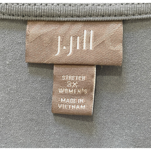 J. JILL Stretch Women's Size 3X Light Blue Pullover Long Sleeve Tunic Top NWOT - Picture 2 of 6